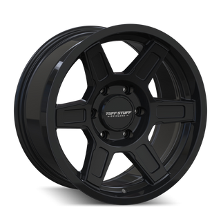 TUFFSTUFF ASCENT TS01 GLOSS BLACK 17X8.5 5-127 0MM 71.5MM