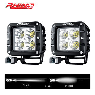 LED Light FLOOD POD Pair 40 W - RHINO 4X4 UNITED STATES