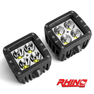 LED Light FLOOD POD Pair 40 W - RHINO 4X4 UNITED STATES