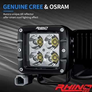 LED Light FLOOD POD Pair 40 W - RHINO 4X4 UNITED STATES