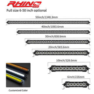 Single Light bar 20" - RHINO 4X4 UNITED STATES