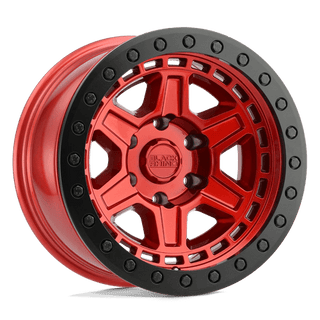 BRREN 17X9 6X5.5 C-RED-BLKLP -12MM